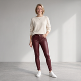 Luna | Slim-Fit Coated Damesbroek