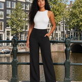 Selina | Luxe High-Waist Broek met Straight-Leg Fit