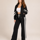 Lisa | Exclusieve Tweedelige Dames Set met Contrasterende Details