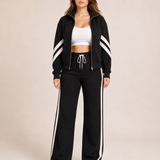 Lisa | Exclusieve Tweedelige Dames Set met Contrasterende Details