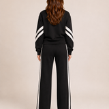 Lisa | Exclusieve Tweedelige Dames Set met Contrasterende Details