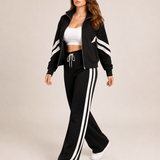 Lisa | Exclusieve Tweedelige Dames Set met Contrasterende Details