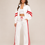 Lisa | Exclusieve Tweedelige Dames Set met Contrasterende Details
