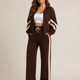 Lisa | Exclusieve Tweedelige Dames Set met Contrasterende Details