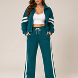 Lisa | Exclusieve Tweedelige Dames Set met Contrasterende Details