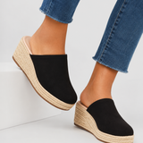 Wiktoria – espadrilles met sleehak voor dames